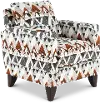 BTLCHA/MTNOAT Bryn Gray, Cream, and Orange Accent Chair