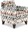 BTLCHA/MTNOAT Bryn Gray, Cream, and Orange Accent Chair