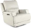 Rushton White Leather Power Rocker Recliner