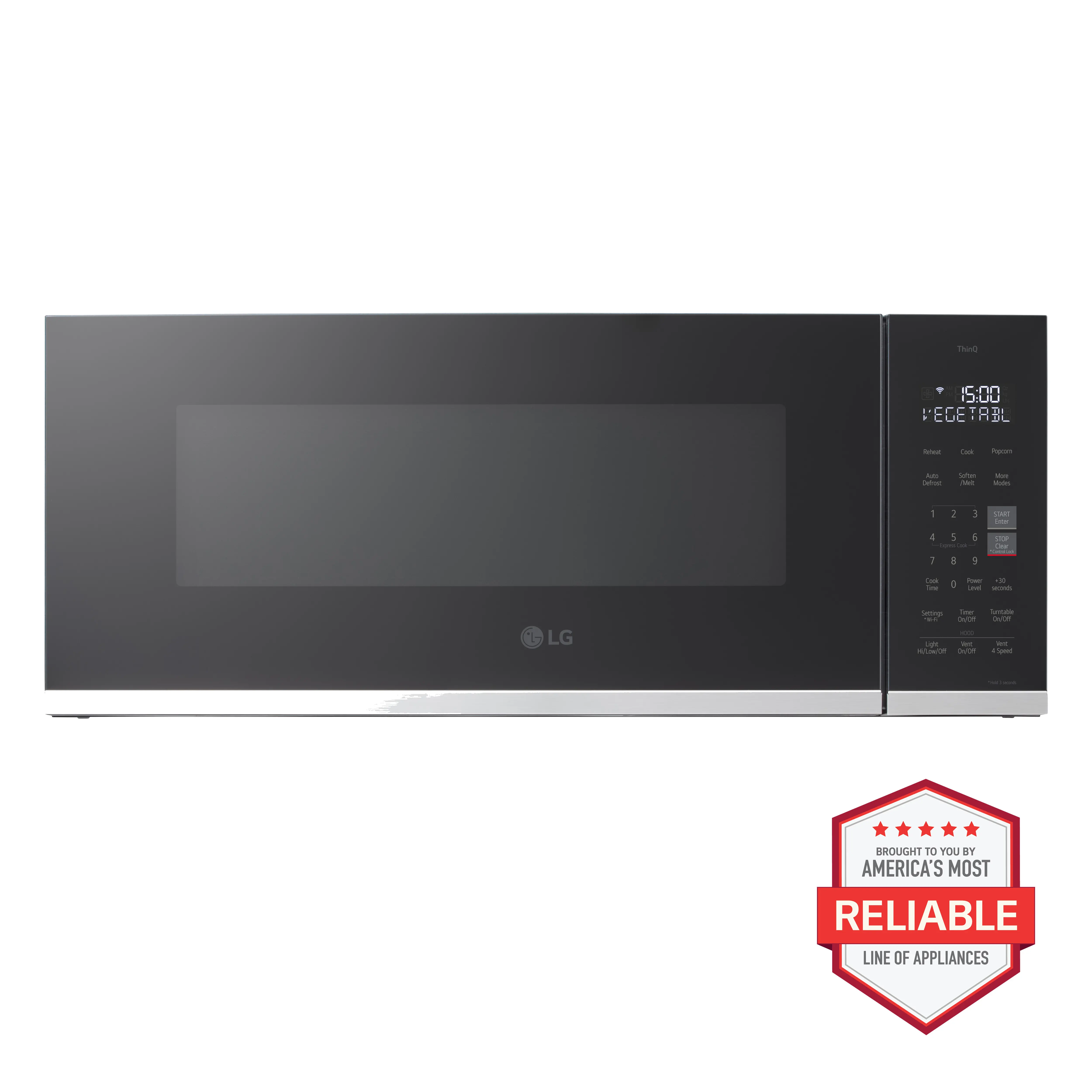 MVEF1323F LG 1.3 Cu Ft Over The Range Microwave - Stainless Steel-2