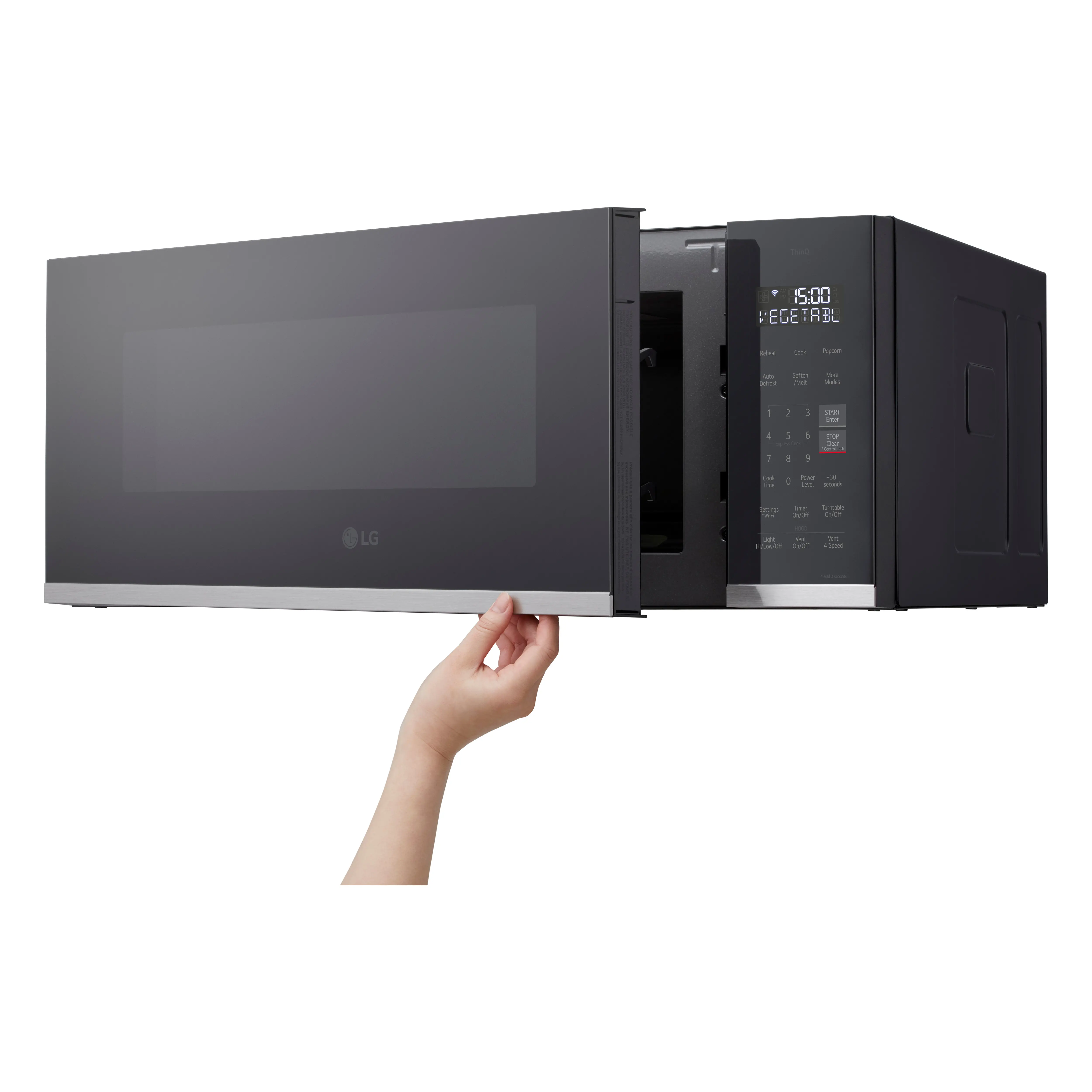 MVEF1323F LG 1.3 Cu Ft Over The Range Microwave - Stainless Steel-4