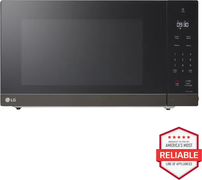 LG 2.0 Cu Ft Countertop Microwave with Smart Inverter and EasyClean® Interior- Black Stainless Steel