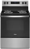 WFC315S0JS Whirlpool 4.8 Cu Ft Electric Range - Stainless Steel