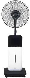 CoolZone Dry Mist Bluetooth Speaker Fan - White