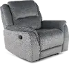 Aspen Steel Gray Manual Recliner