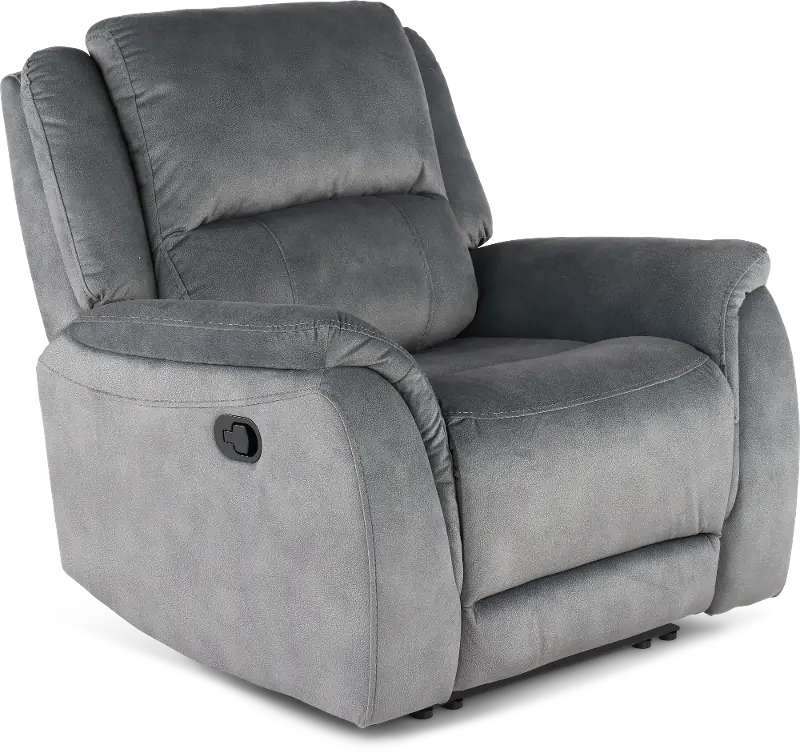 Aspen Steel Gray Manual Recliner