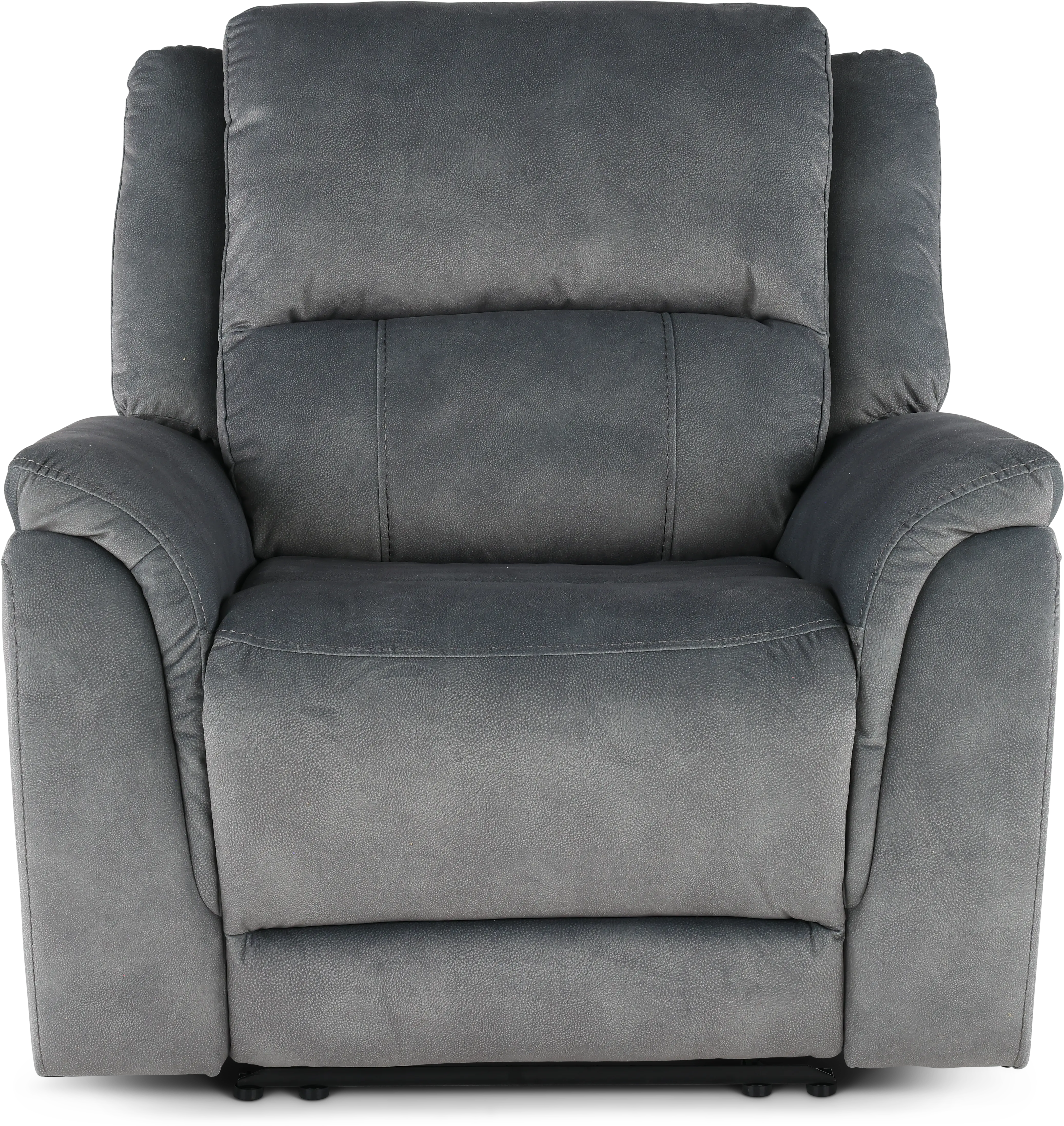 Aspen Steel Gray Manual Recliner-4