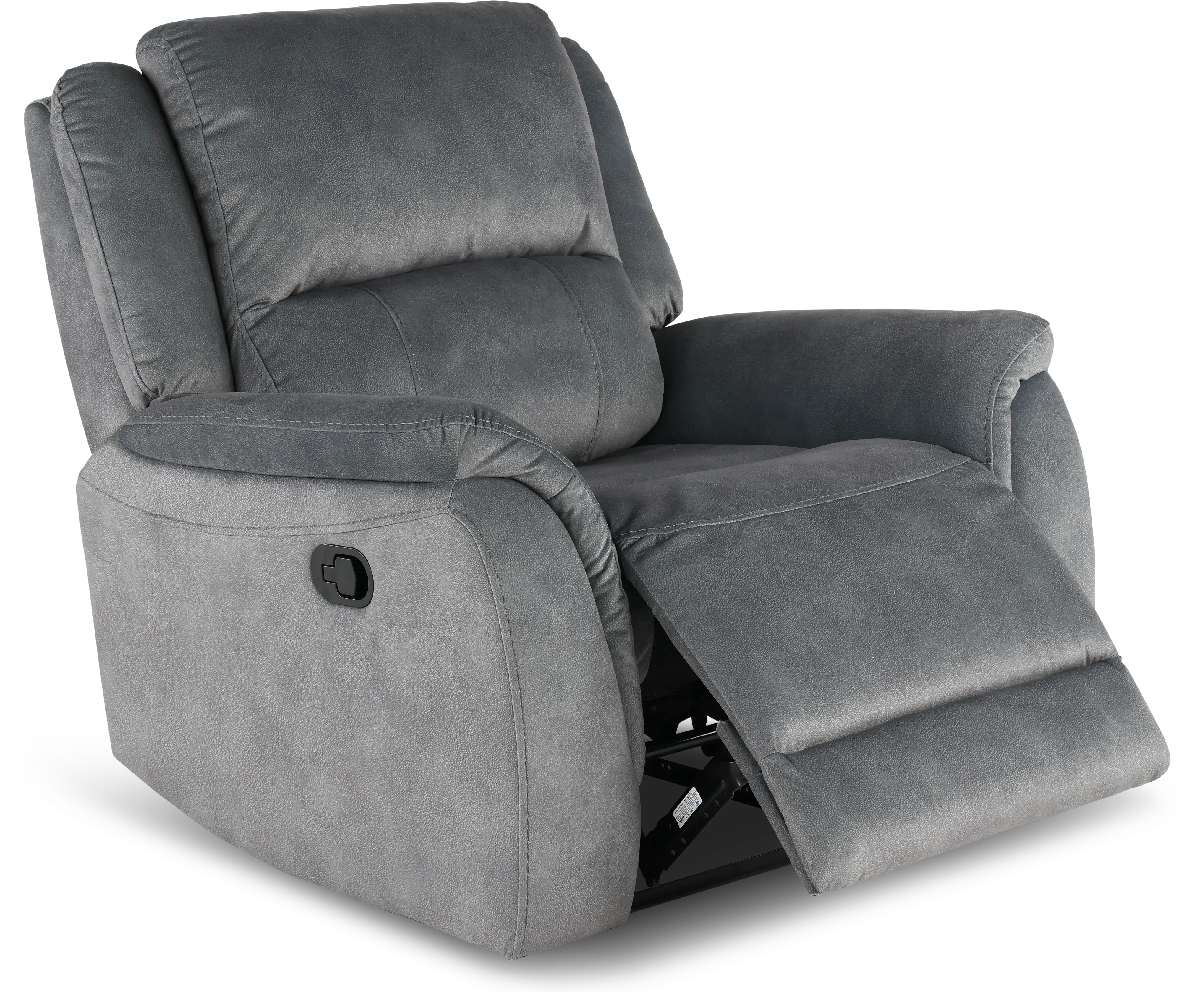 Aspen Steel Gray Manual Recliner-6