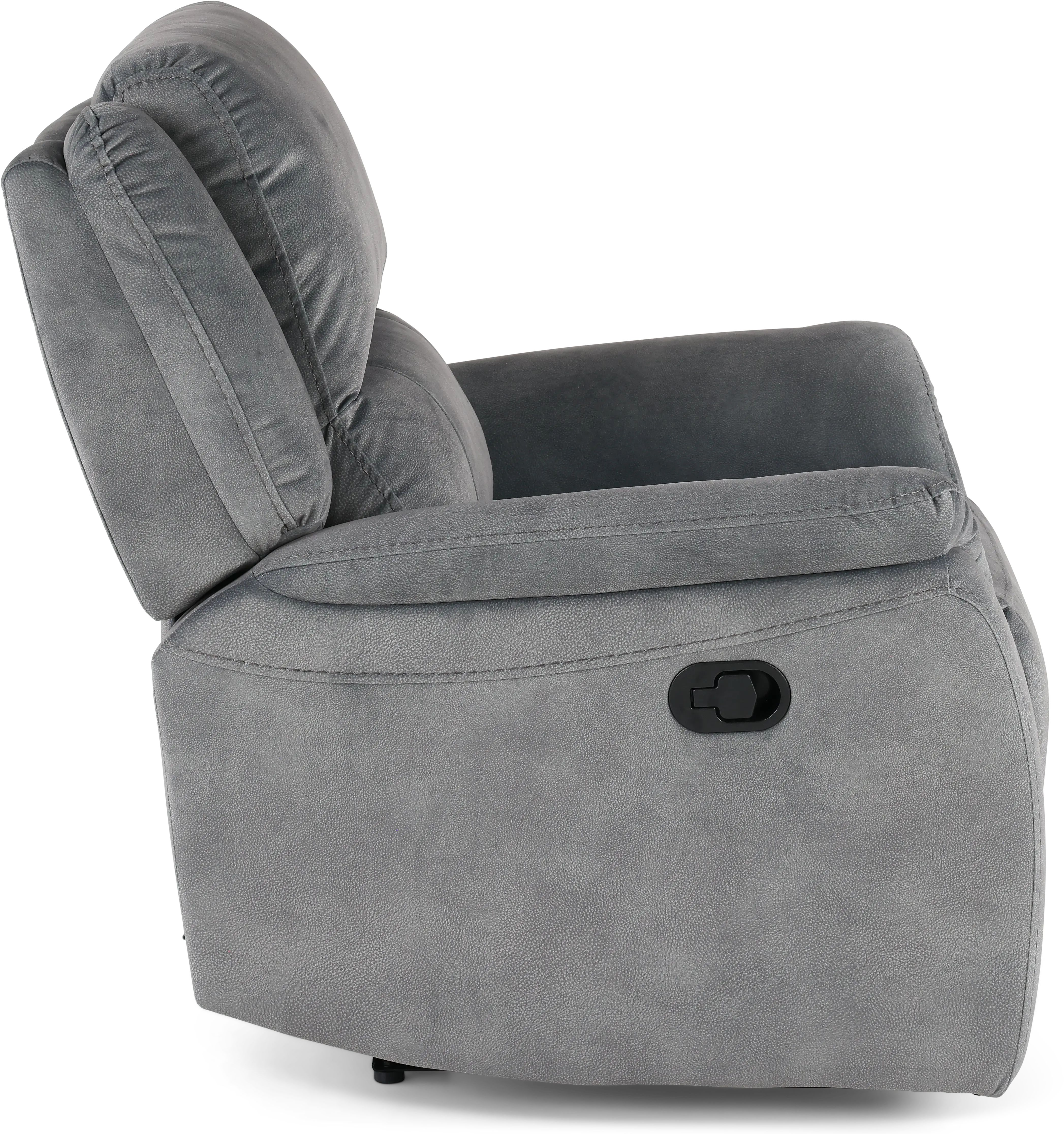 Aspen Steel Gray Manual Recliner-7