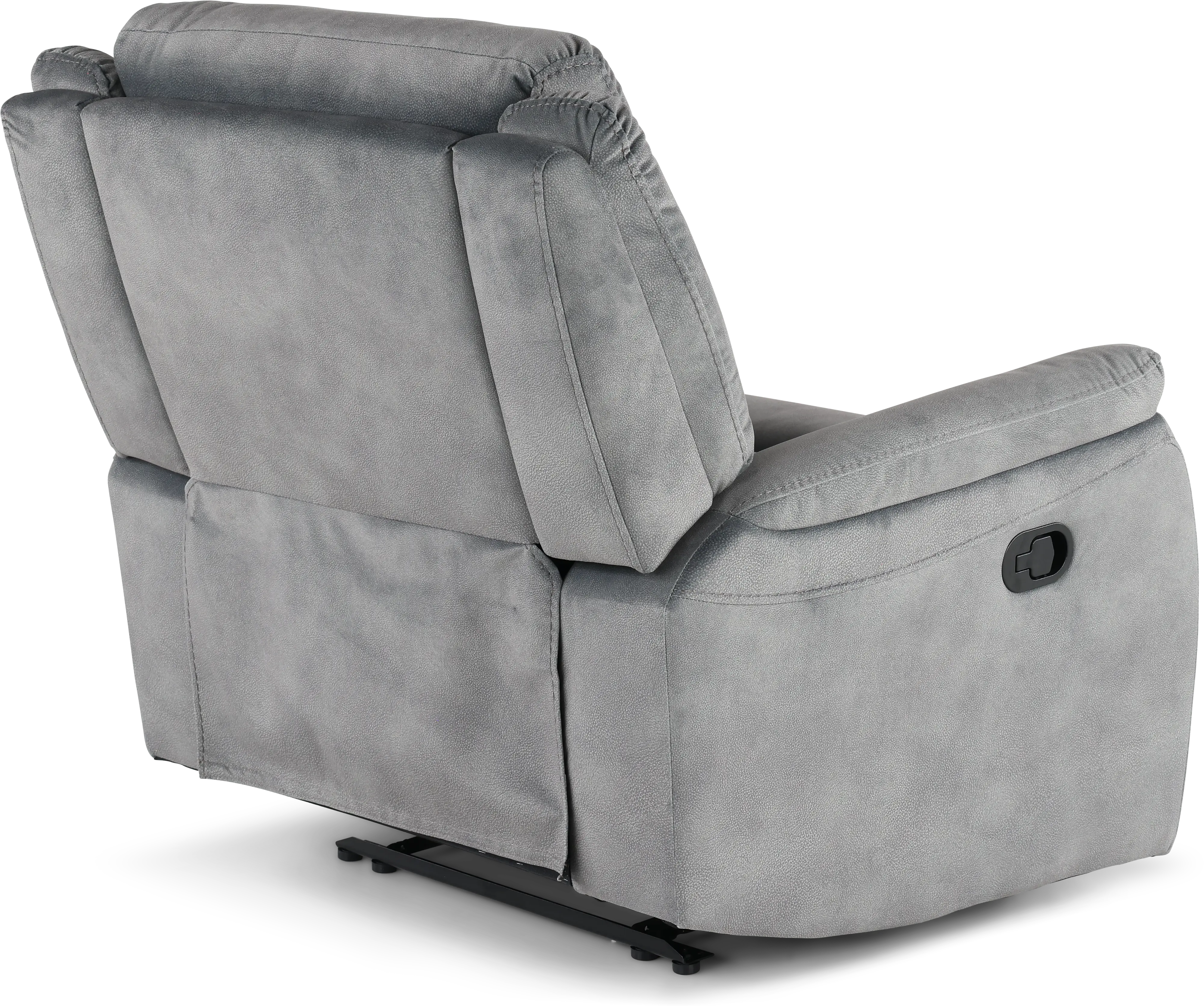 Aspen Steel Gray Manual Recliner-8