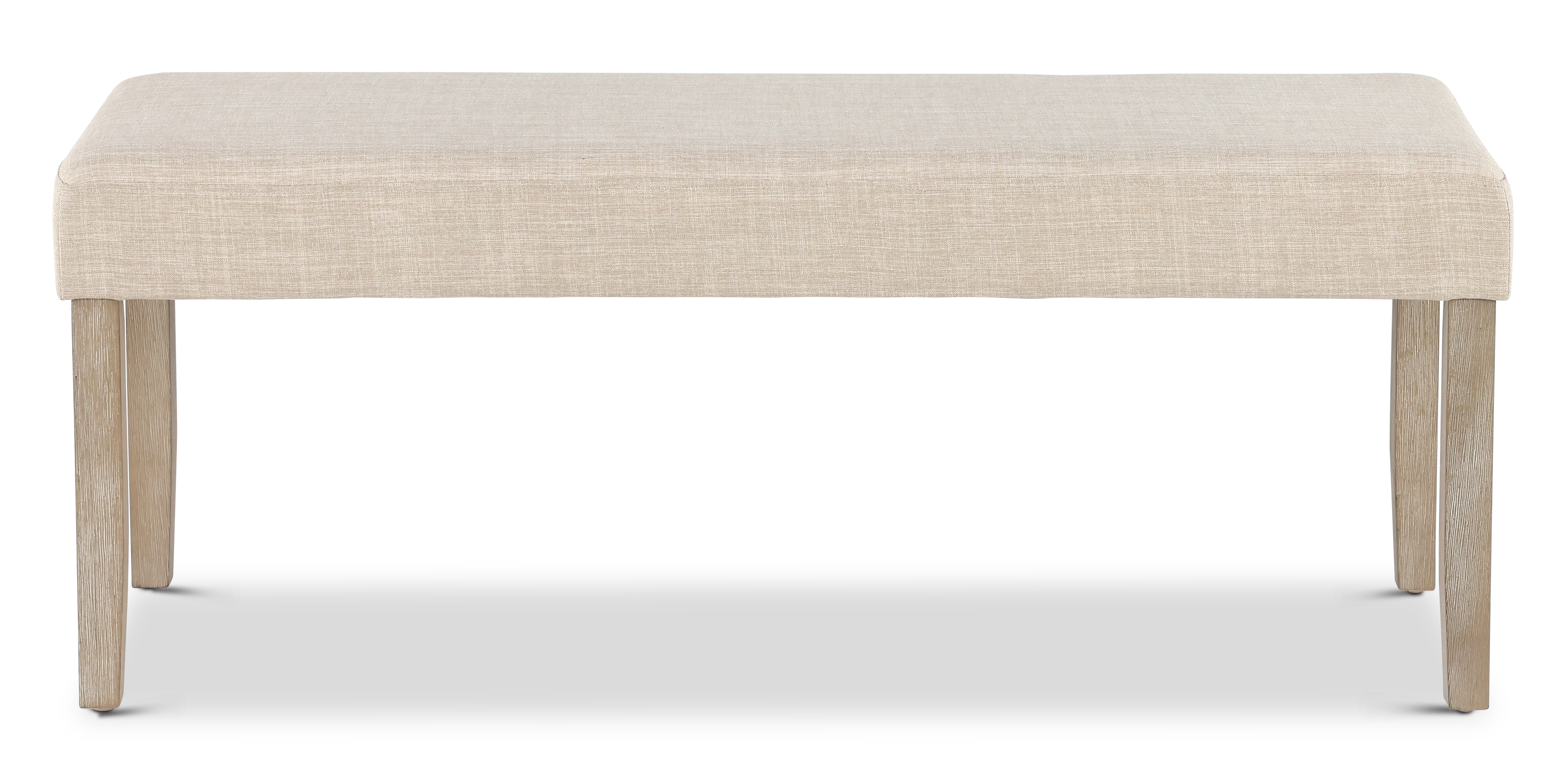 Nina Beige Upholstered Dining Bench-1