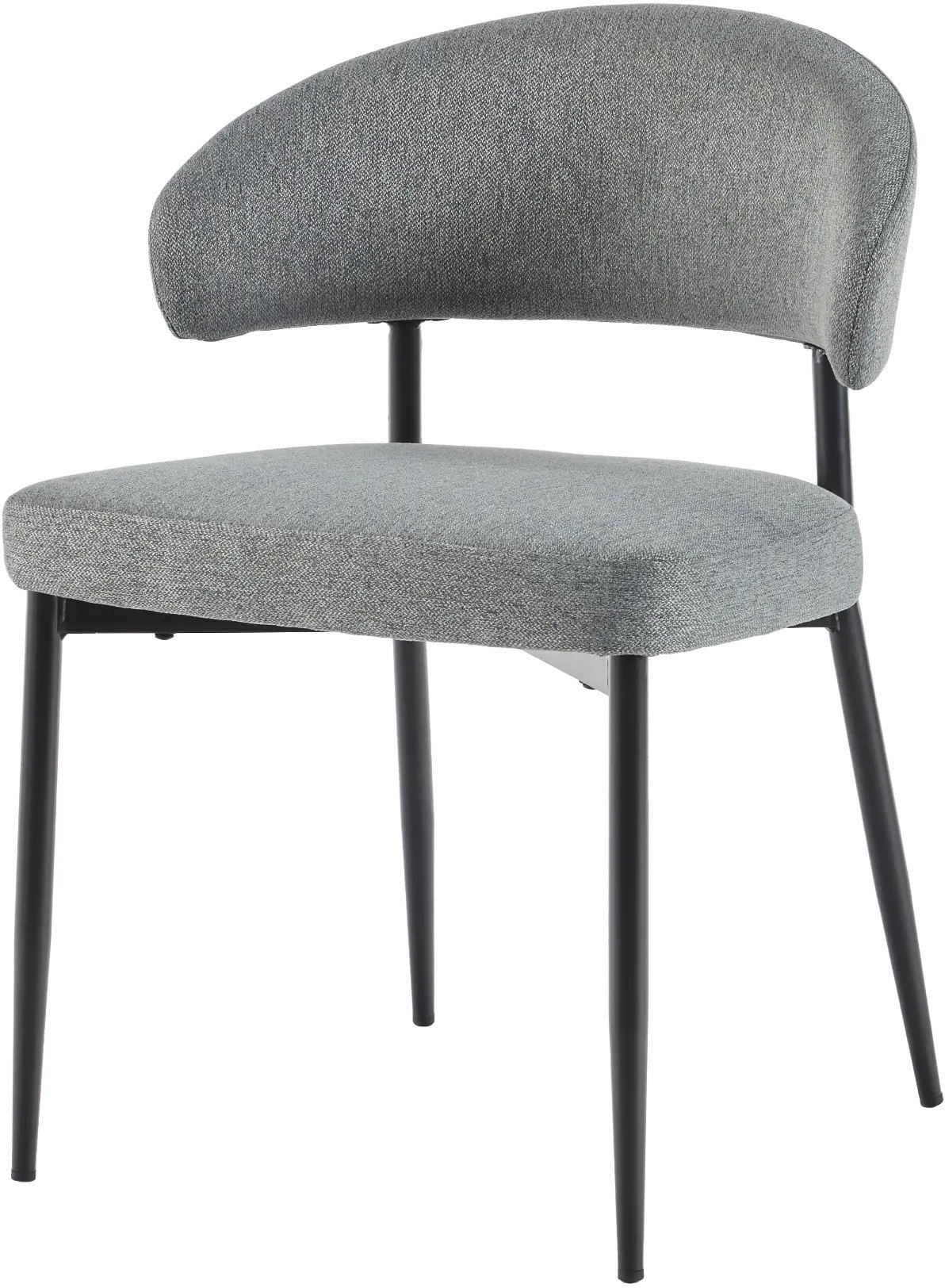 ALSD1ECL Alexis Charcoal Curved Back Dining Chair - Set of 2-1