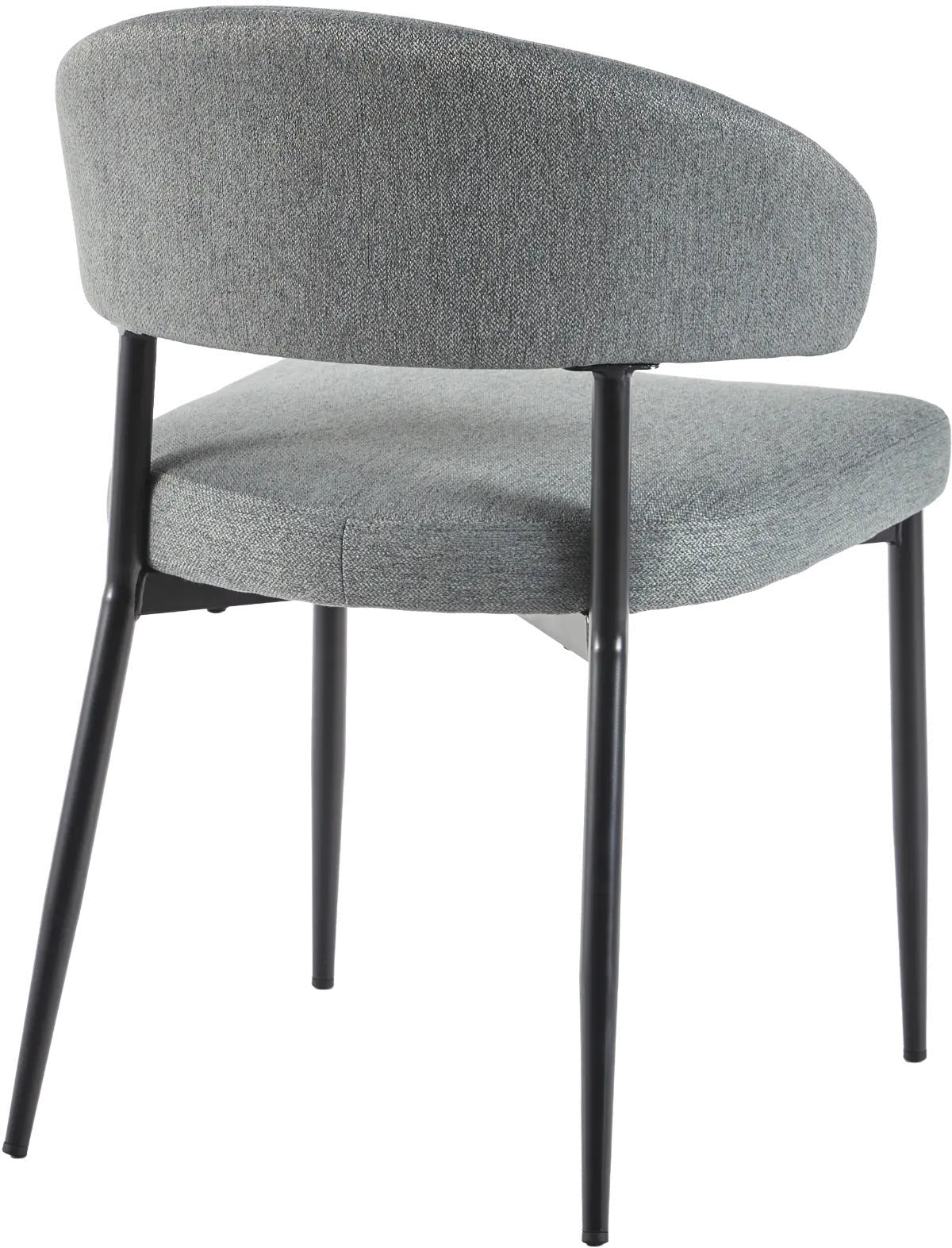 ALSD1ECL Alexis Charcoal Curved Back Dining Chair - Set of 2-5
