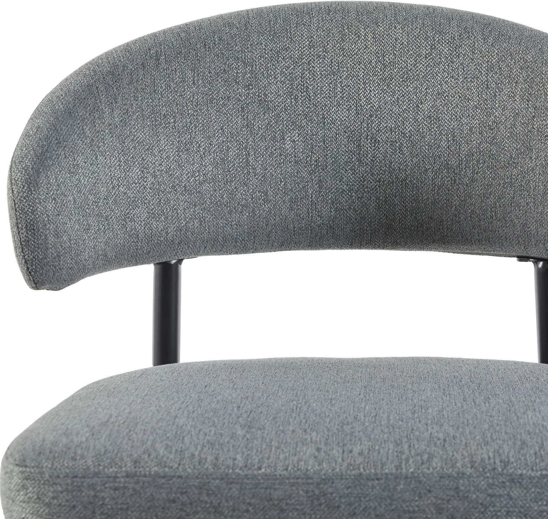 ALSD1ECL Alexis Charcoal Curved Back Dining Chair - Set of 2-7