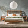 CMAB5CCA Cama Caramel Wood Queen Spindle Bed