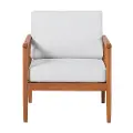 CIRODSLBRA Circa Brown and Light Gray Outdoor Lounge Chair