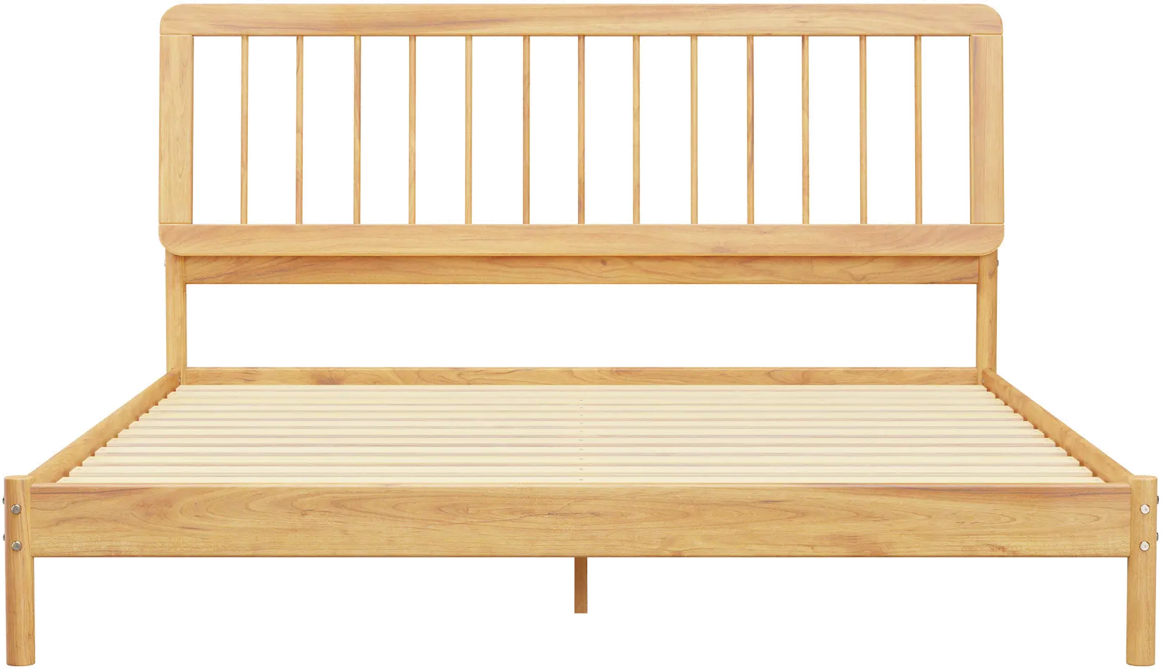 CMAB8BNP Cama Natural Wood King Spindle Bed-1