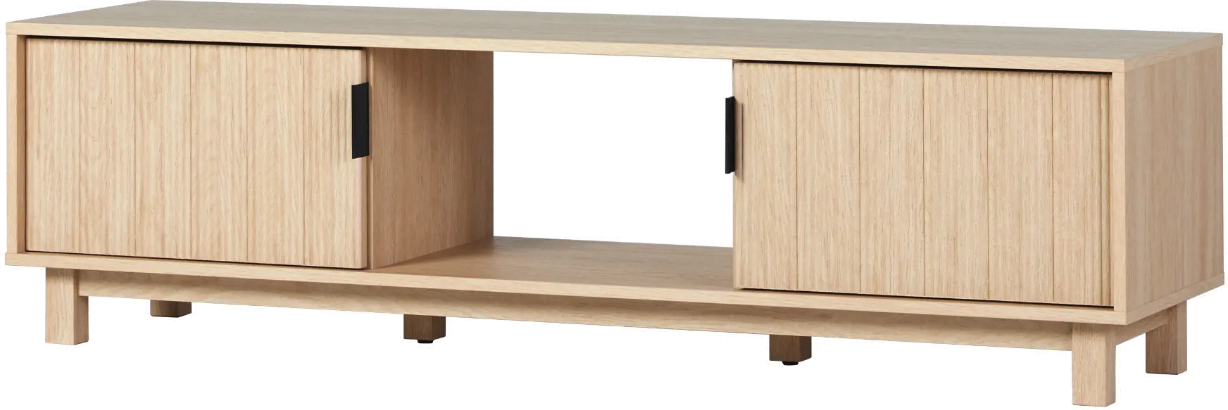 ARUM2FCO Arundo 58 2 Door Oak TV Stand-4