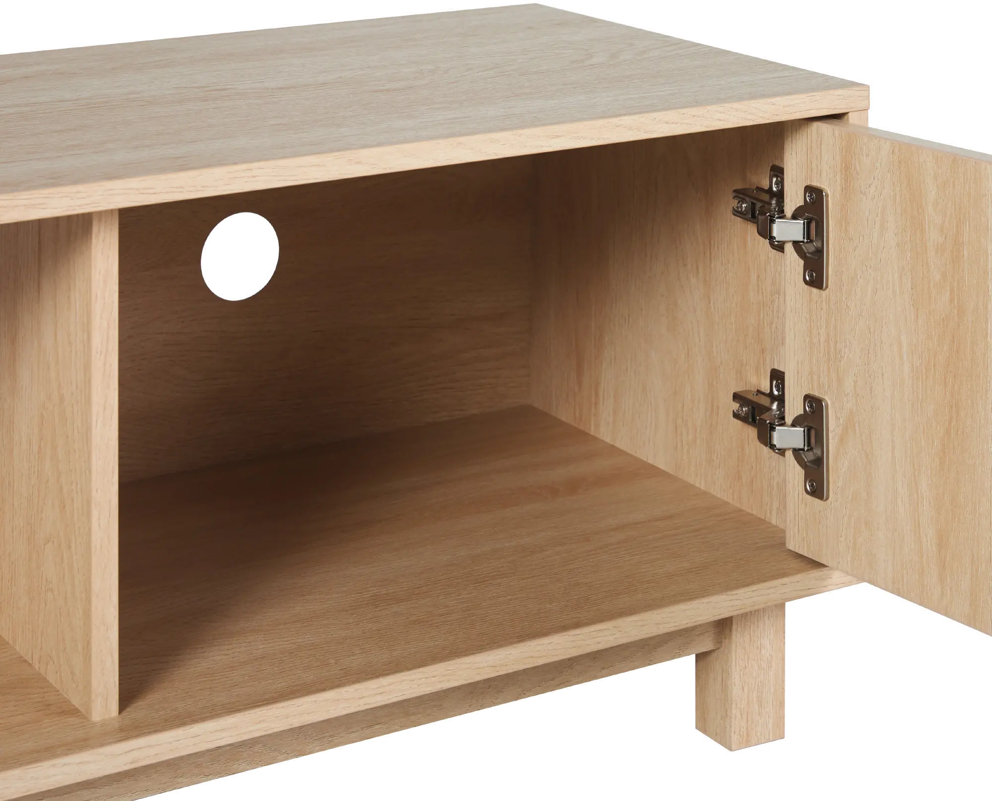 ARUM2FCO Arundo 58 2 Door Oak TV Stand-7