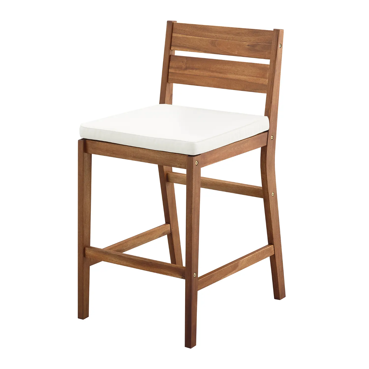 OWC2CNTBR Outdoor Acacia Wood Counter Stools, Set of 2-1