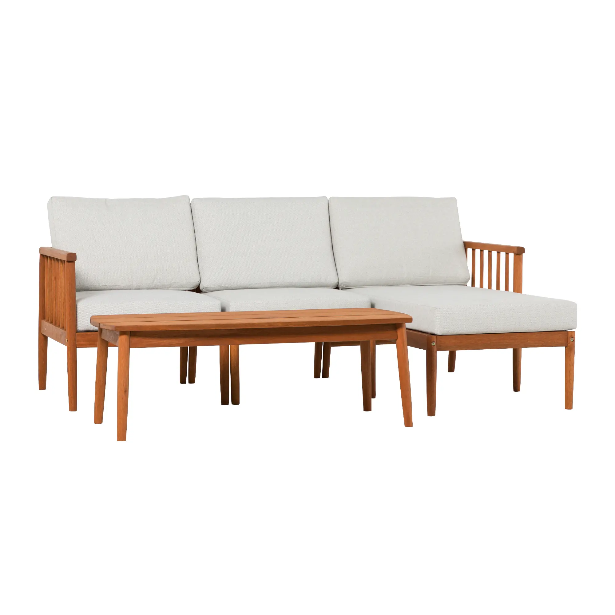 GCIROD4PSECBR Circa Brown and Light Gray Outdoor 4 Piece Sectional-1