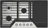 WCGK7536PS Whirlpool 36  Gas Cooktop with 2-in-1 Hinged Grate to Griddle - Stainless Steel