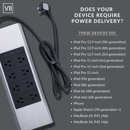 Austere VII Series Power 8 Outlets-2