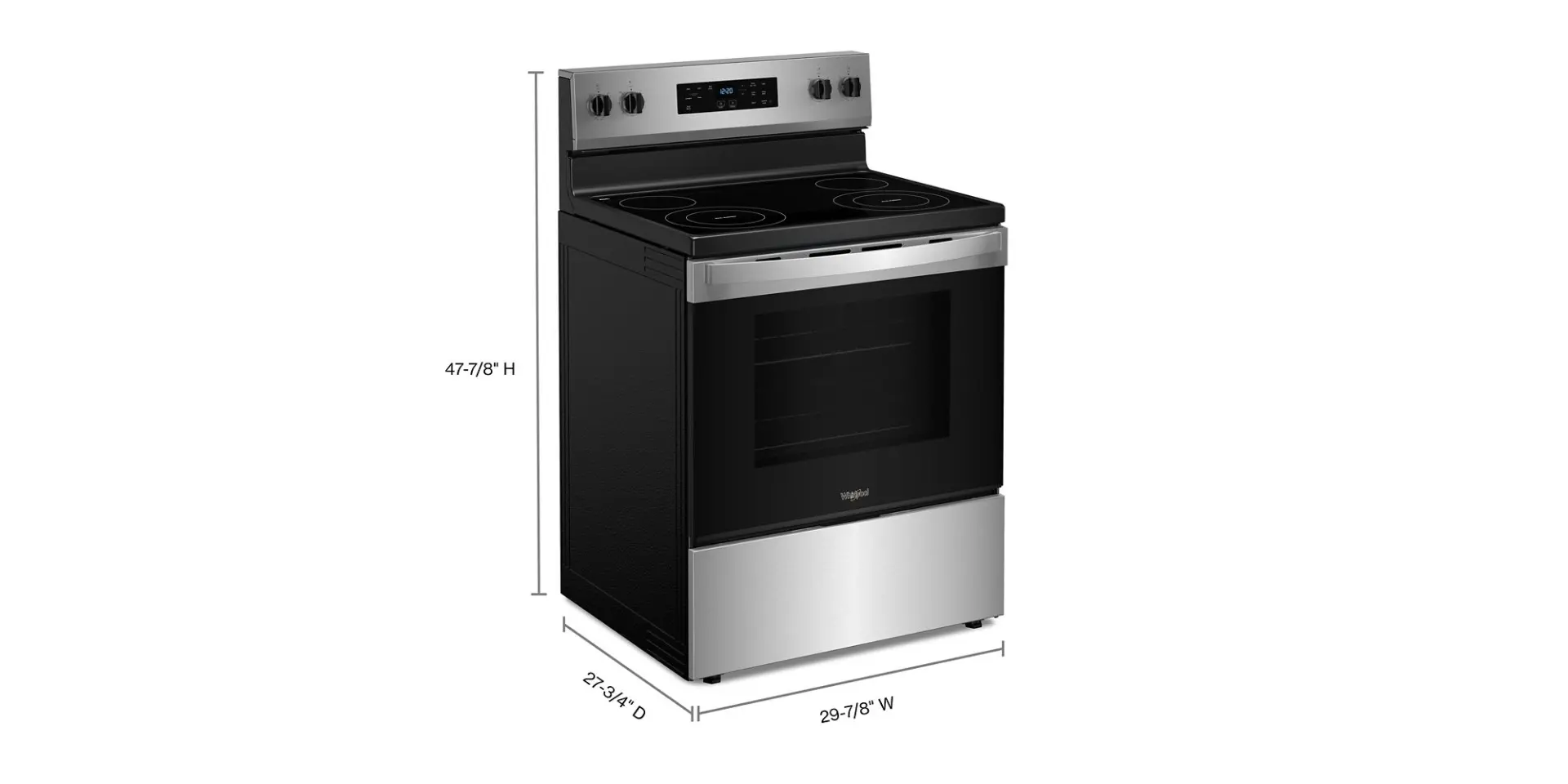 WFES3530RS Whirlpool 30 Electric Range with No Preheat Mode - Stainless Steel-5