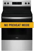 WFES3030RS Whirlpool 30 Electric Range with No Preheat Mode - Stainless Steel