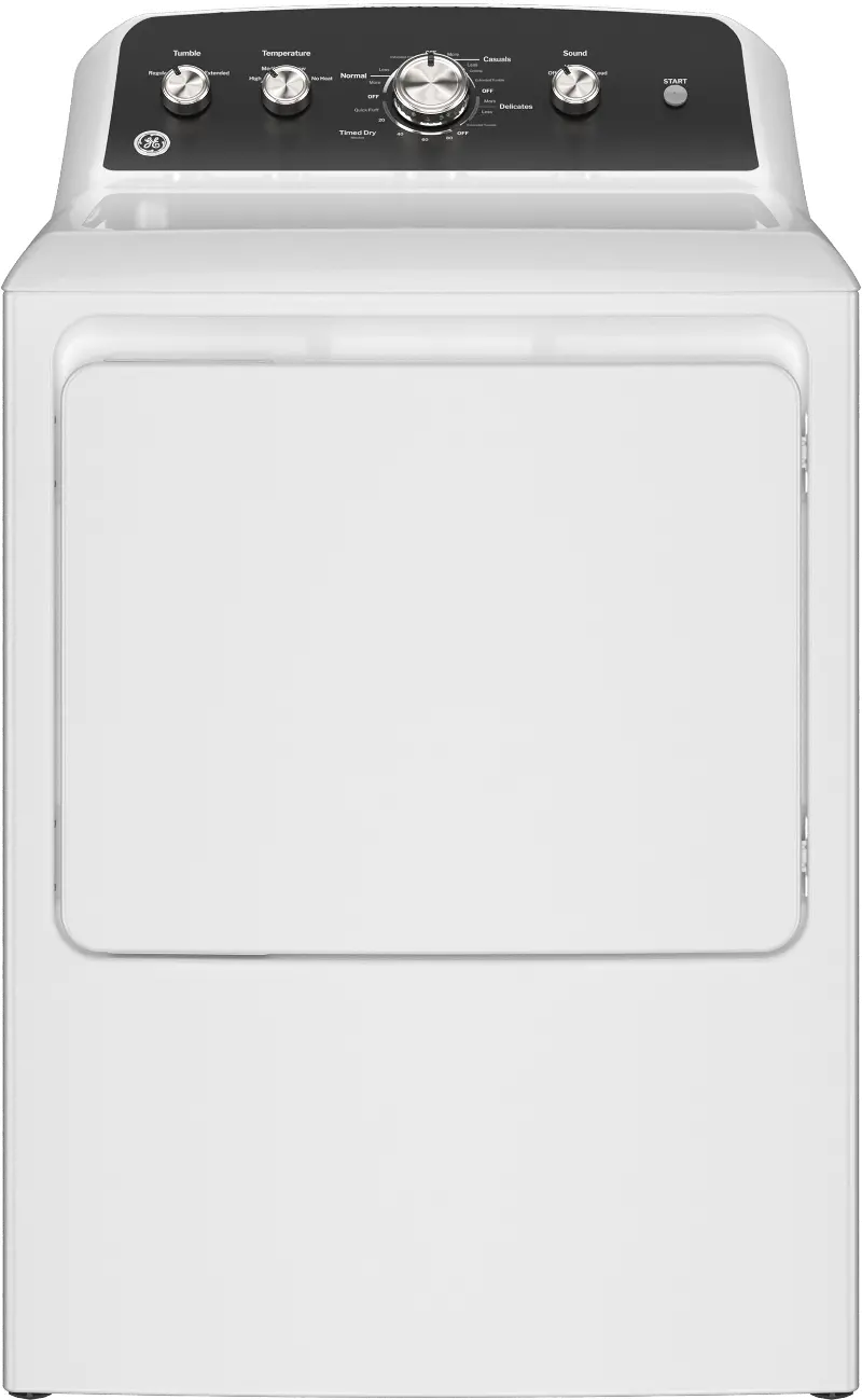 GE 7.2 Cu Ft Electric Dryer - White