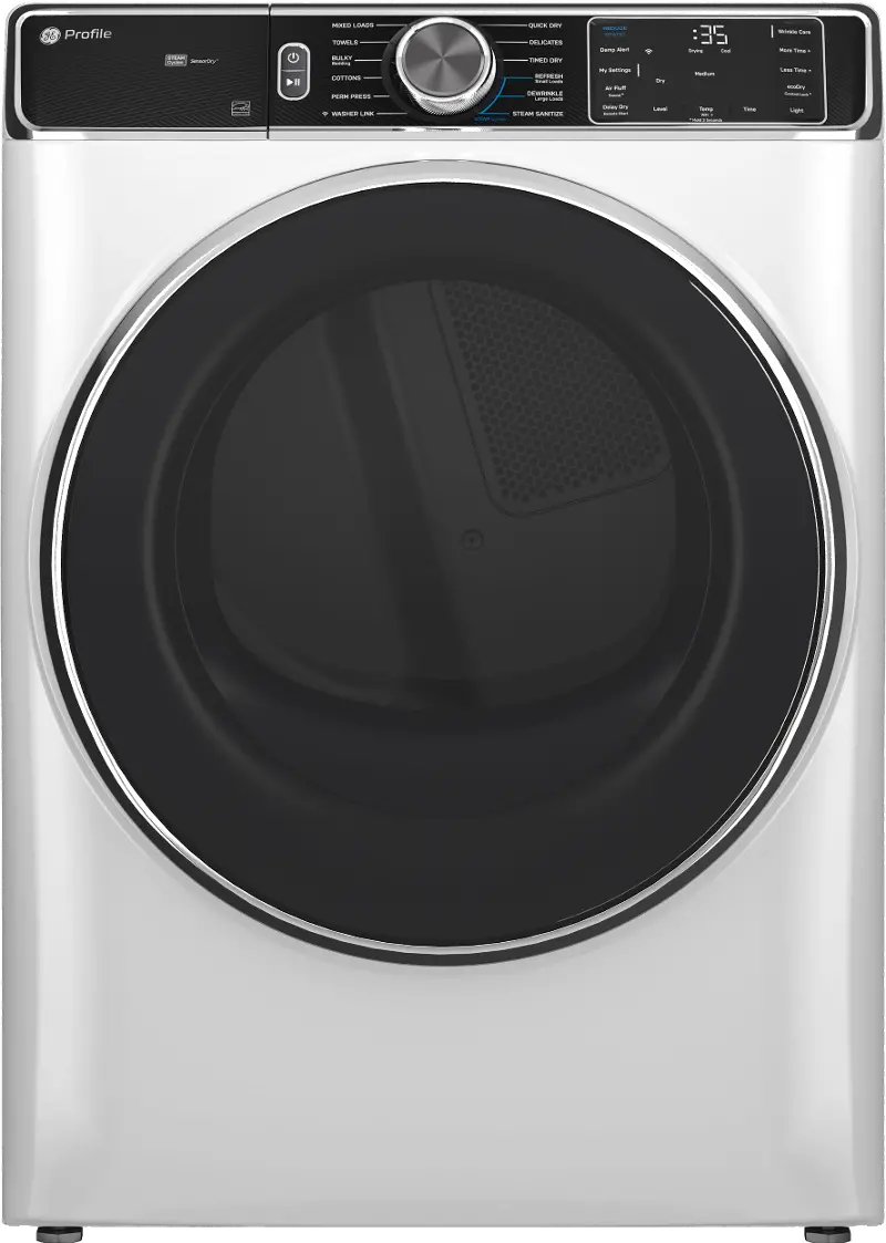 GE Profile 7.8 Cu Ft Smart Electric Dryer - White