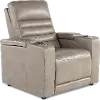 Copley Silver Power Recliner with Power Headrest