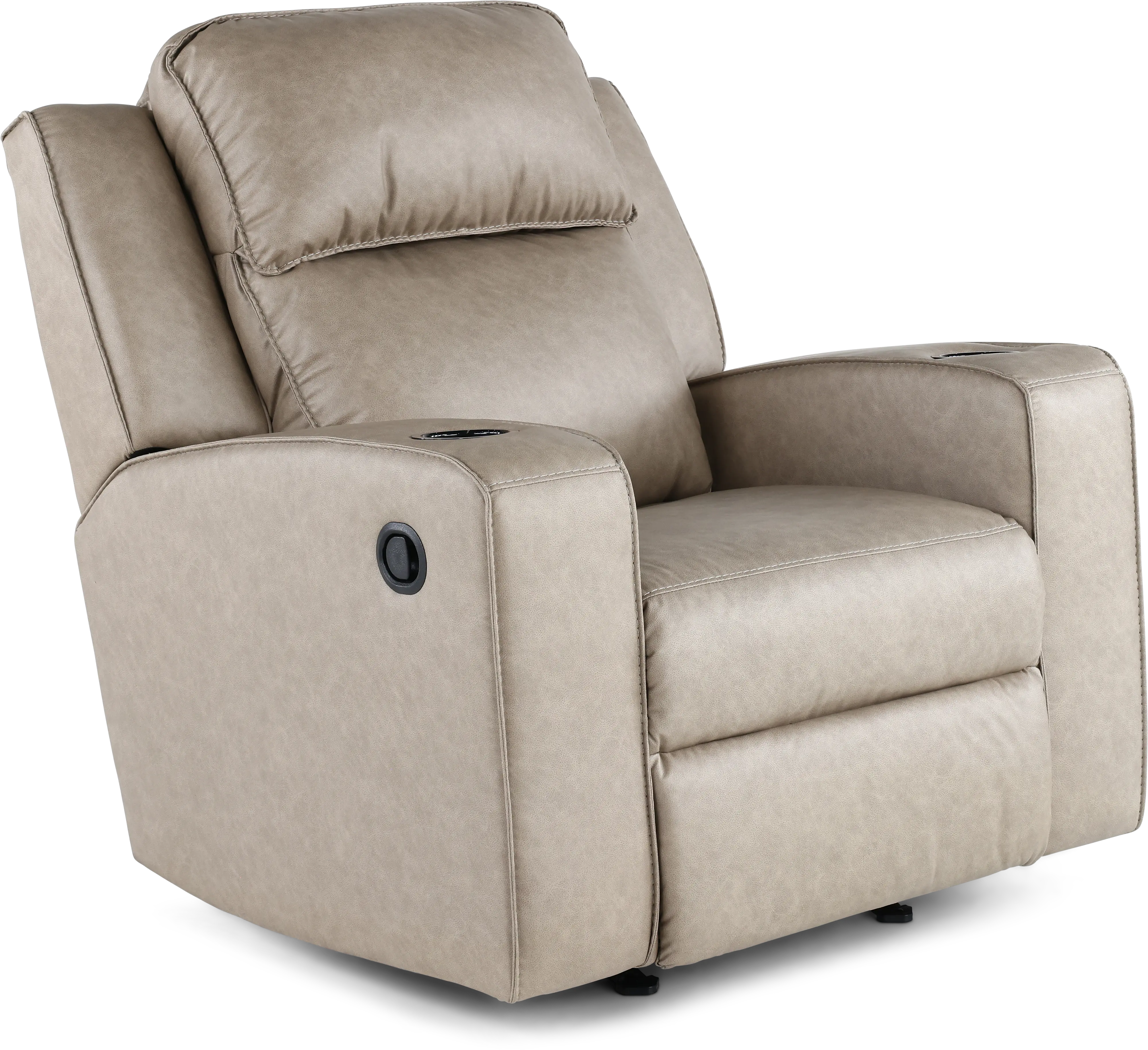 Lavenhorne Pebble Beige Recliner-1