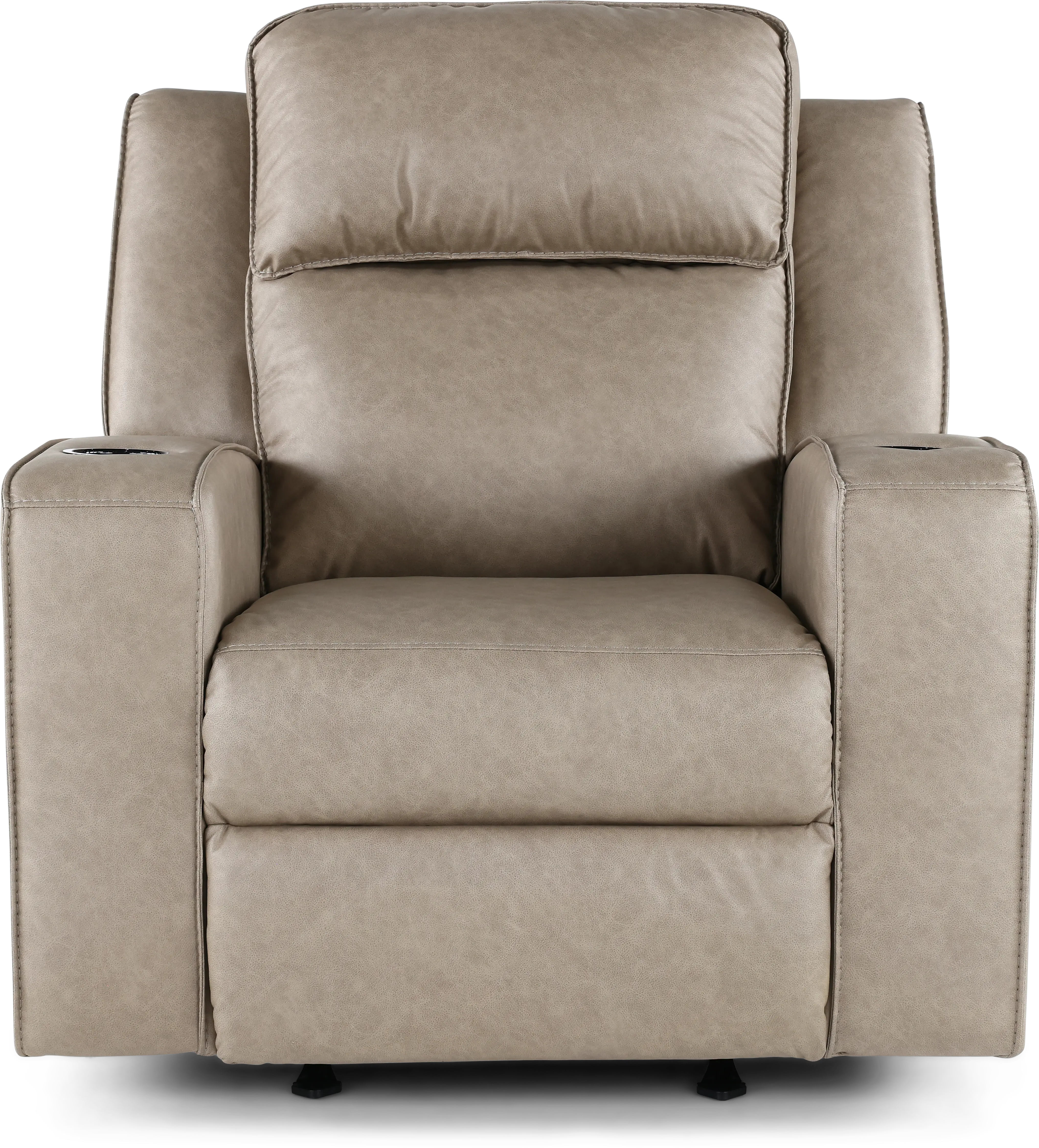 Lavenhorne Pebble Beige Recliner-4
