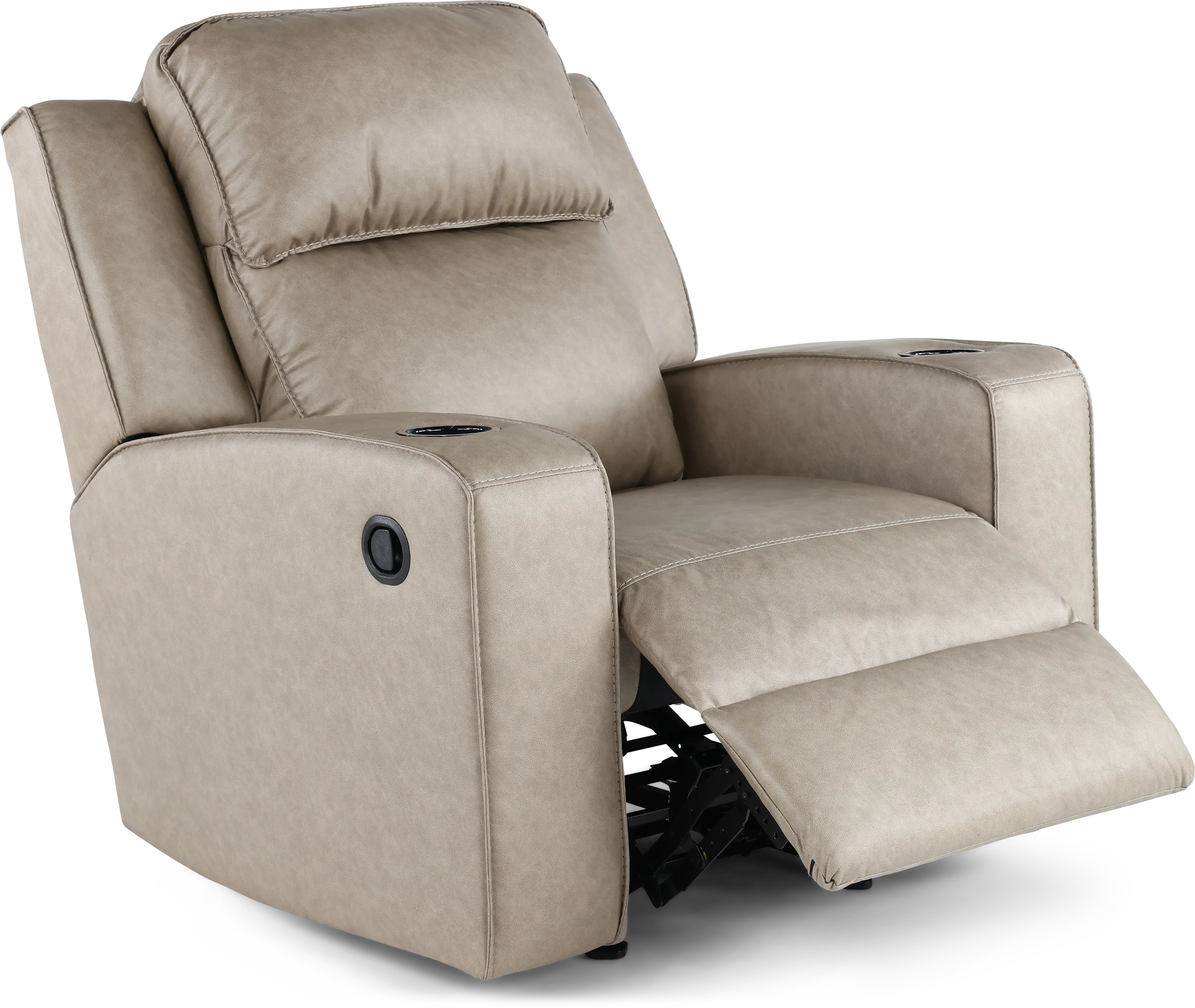 Lavenhorne Pebble Beige Recliner-6