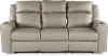 Lavenhorne Pebble Beige Reclining Sofa with Drop Down Table