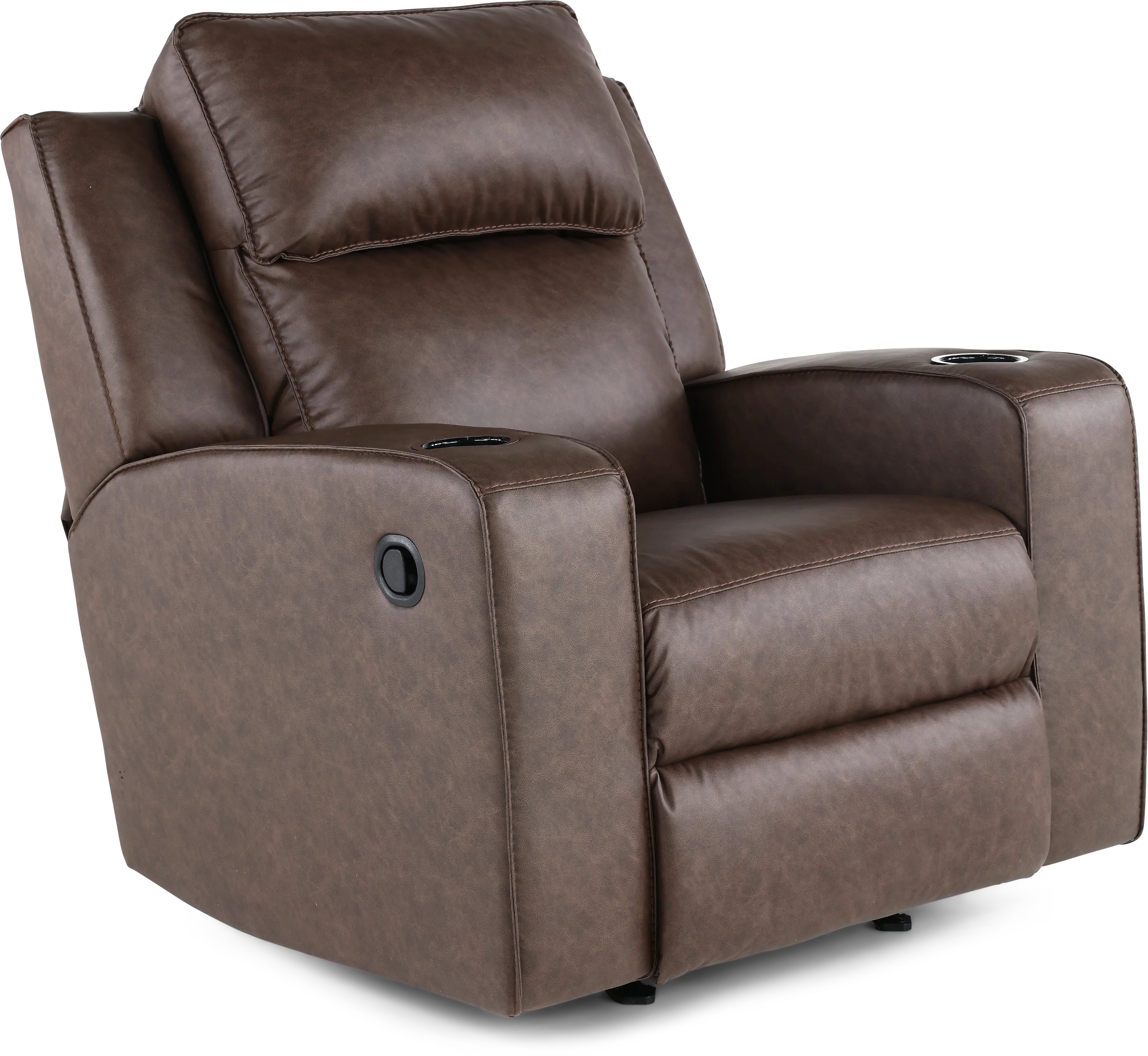 Lavenhorne Granite Dark Brown Recliner-1