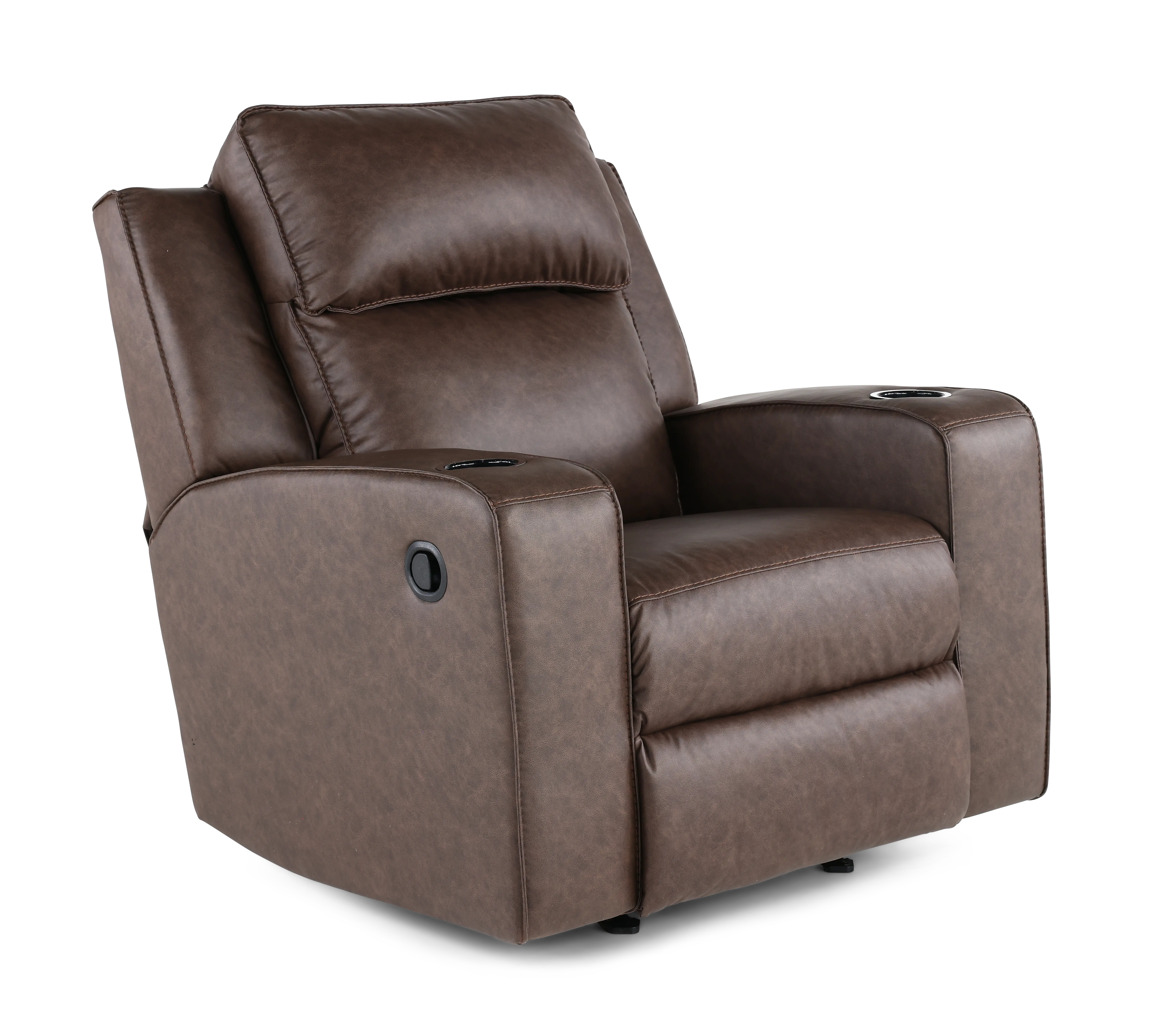 Lavenhorne Granite Dark Brown Recliner-1