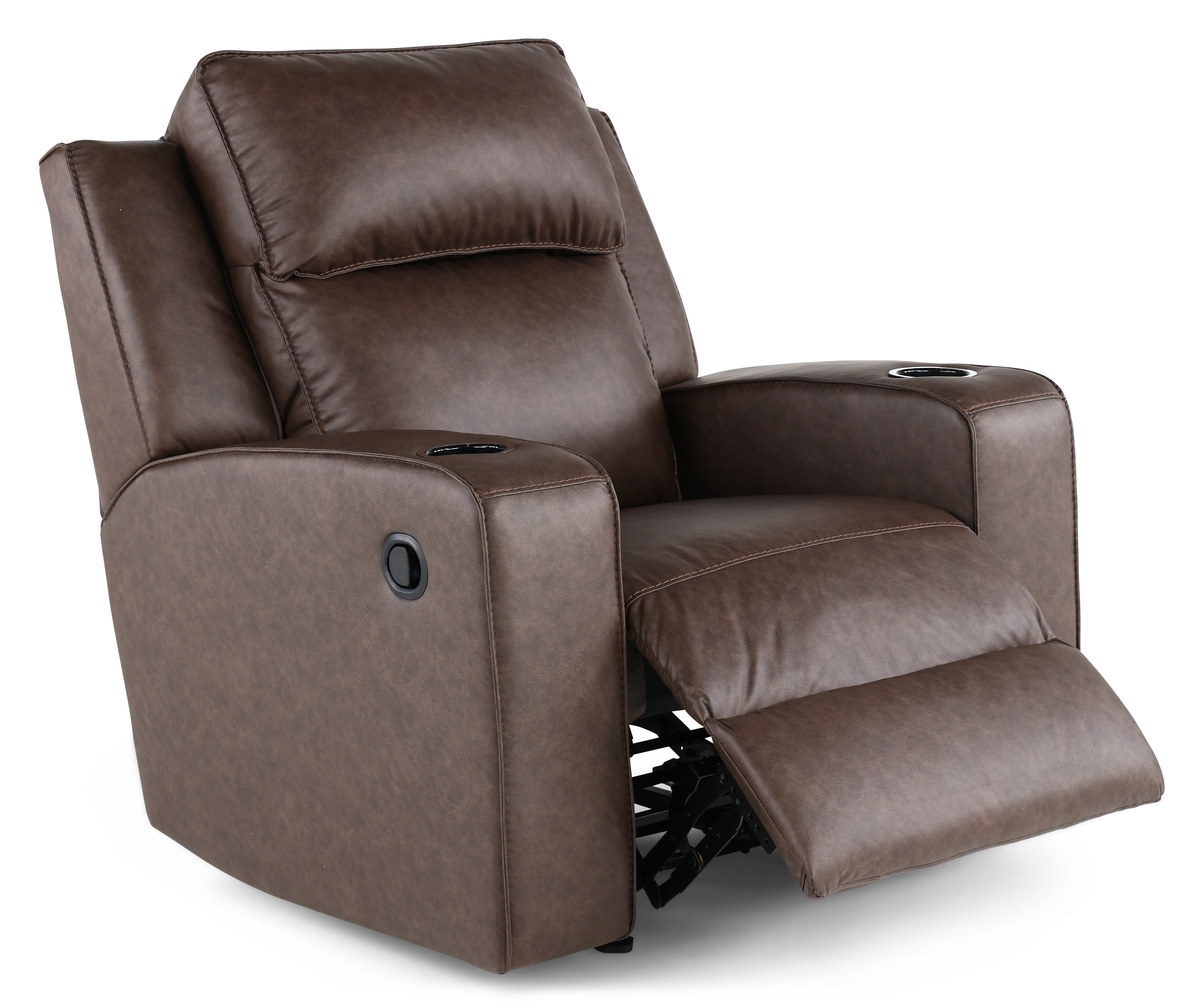 Lavenhorne Granite Dark Brown Recliner-5