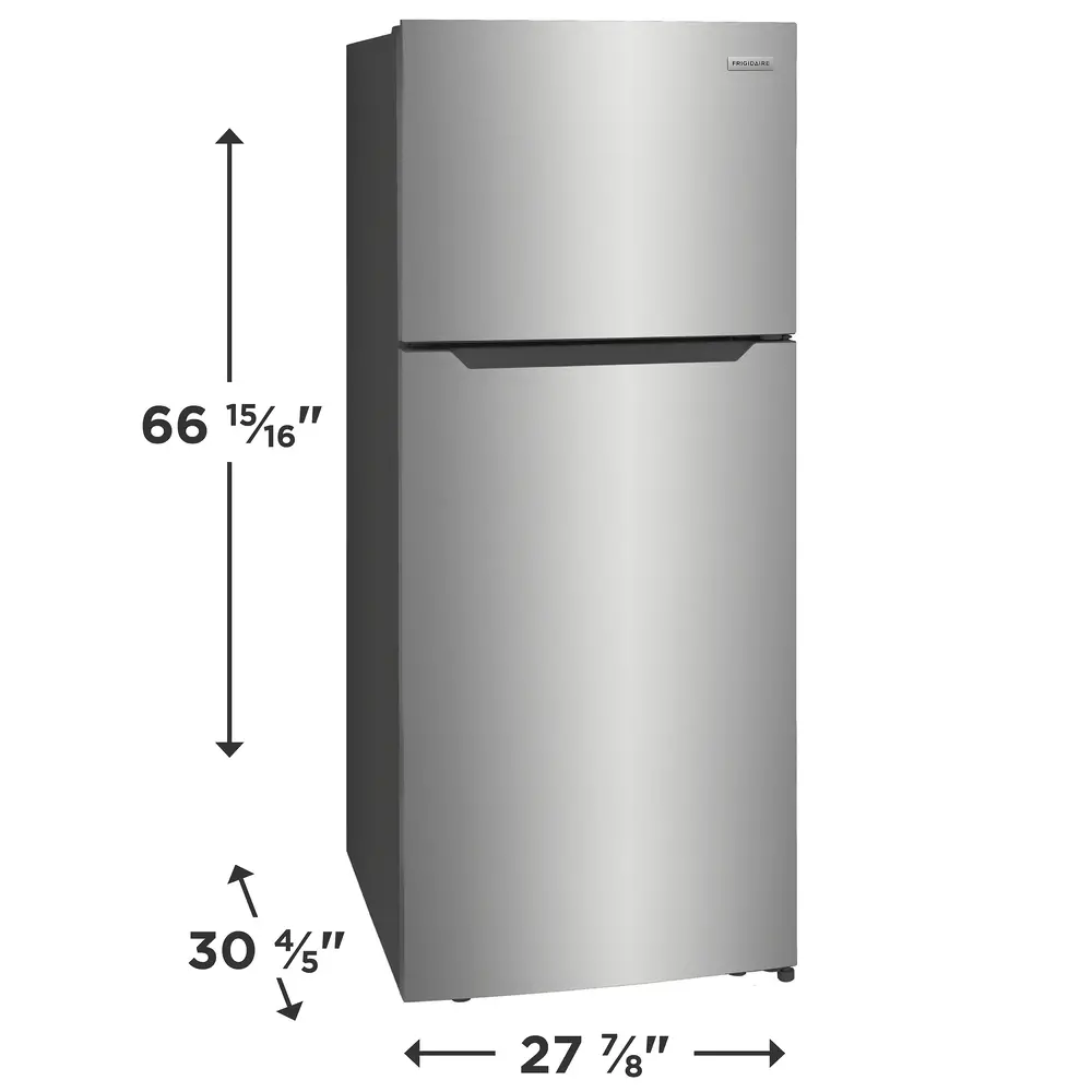 FFHT1822UV Frigidaire 17.6 Cu. Ft. Top Freezer Refrigerator - Brushed Steel-3