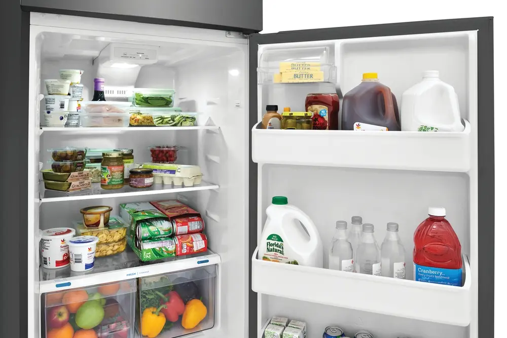 FFHT1822UV Frigidaire 17.6 Cu. Ft. Top Freezer Refrigerator - Brushed Steel-6