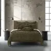 J. Queen Modern Cameron Olive Queen 3-Piece Duvet Set