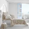 J. Queen Natural Pebble Beach Sand Full-Queen Coverlet