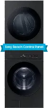 Samsung Electric Washer and Dryer AI Laundry Hubâ„¢ - Brushed Black