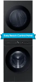 Samsung Gas Washer and Dryer AI Laundry Hub™ - Brushed Black