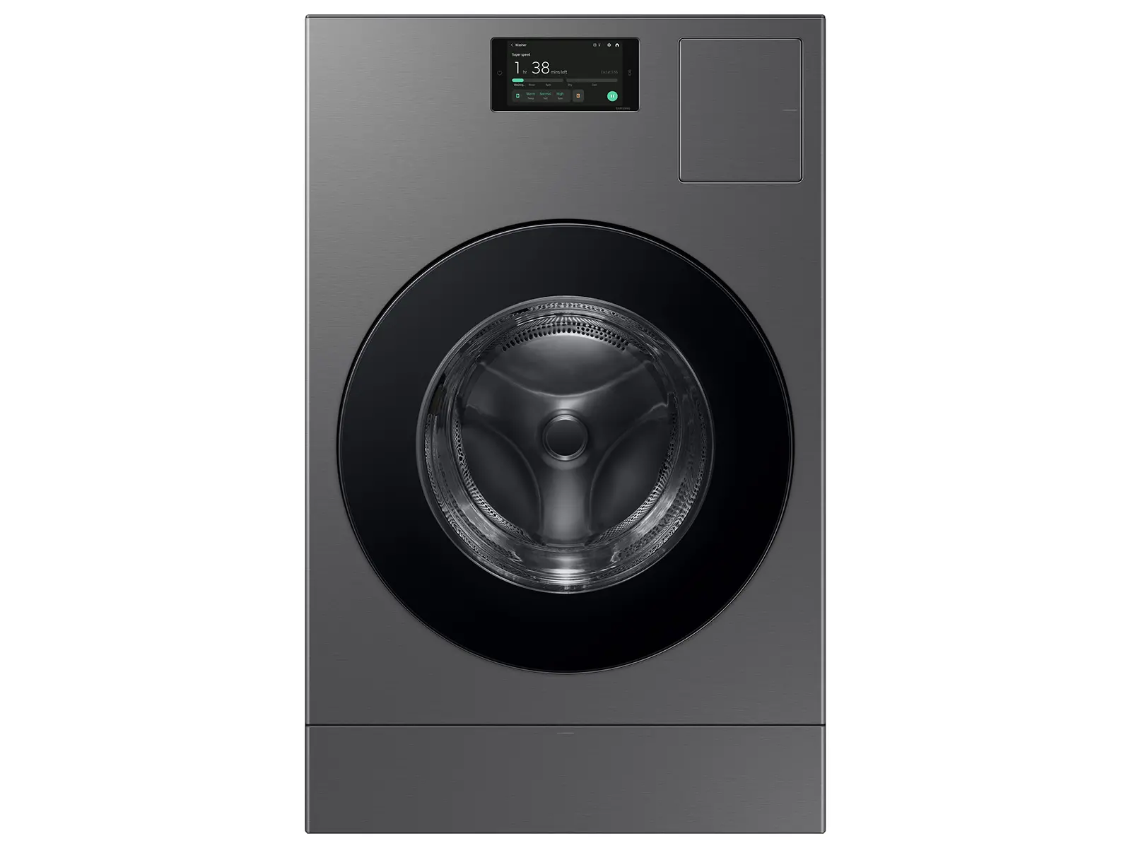Samsung Bespoke 5.3 Cu Ft All-in-One Ultra Capacity Washer-Dryer AI Laundry Combo™ - Dark Steel-1