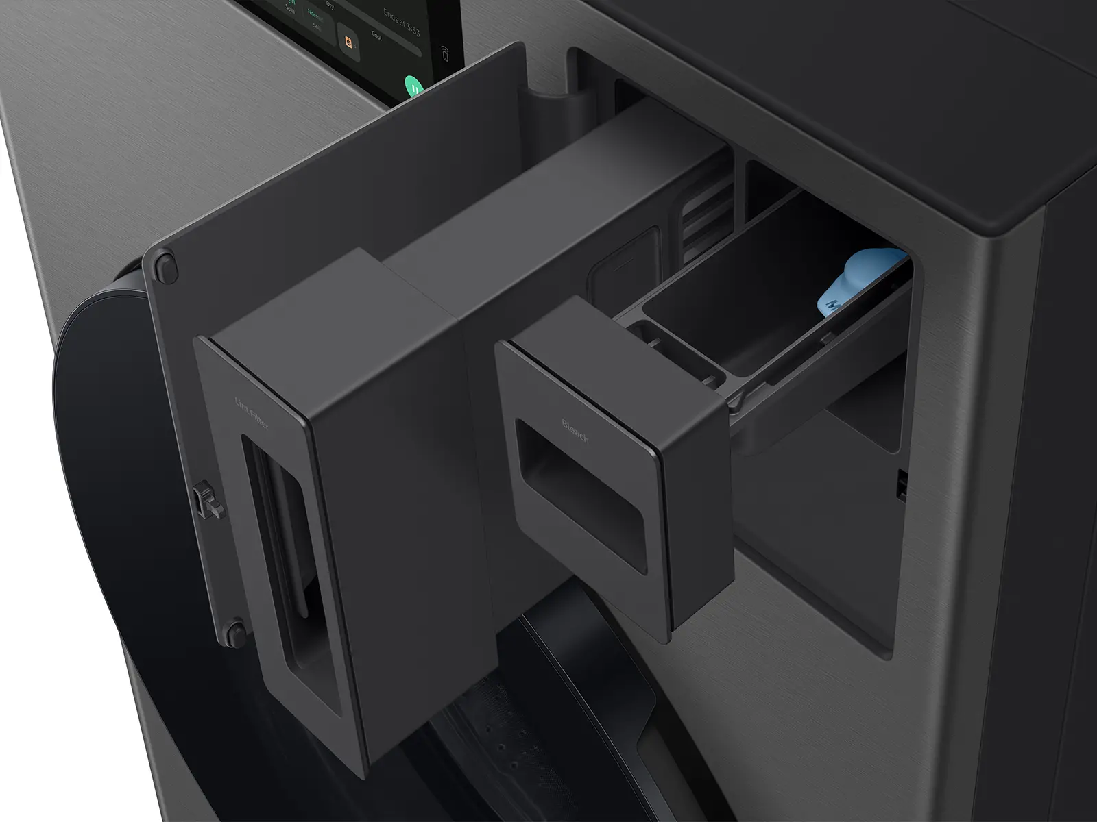 Samsung Bespoke 5.3 Cu Ft All-in-One Ultra Capacity Washer-Dryer AI Laundry Combo™ - Dark Steel-9