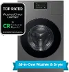 Samsung Bespoke 5.3 Cu Ft All-in-One Ultra Capacity Washer-Dryer AI Laundry Comboâ„¢ - Dark Steel
