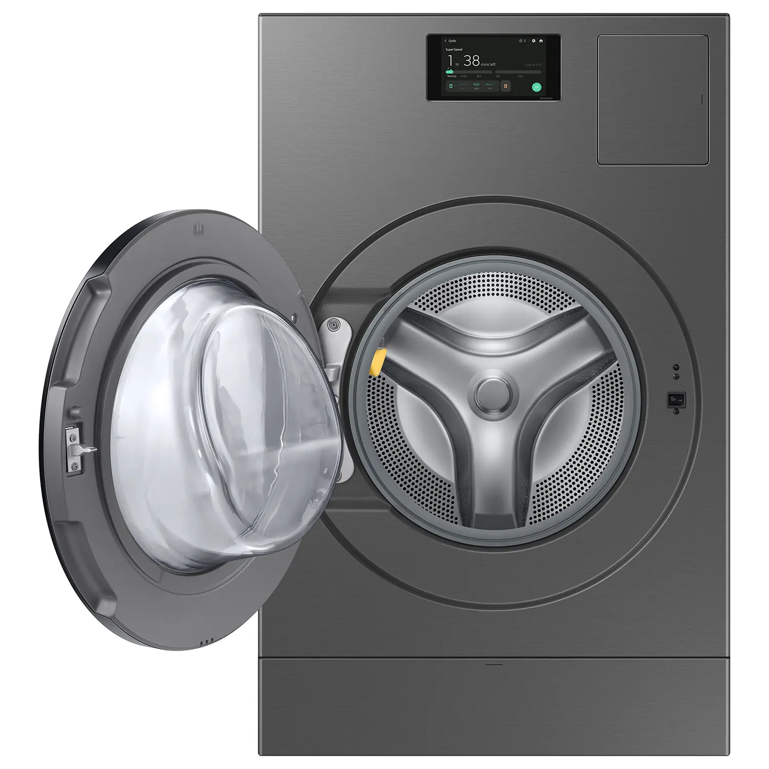 Samsung Bespoke 5.3 Cu Ft All-in-One Ultra Capacity Washer-Dryer AI Laundry Combo™ - Dark Steel-7