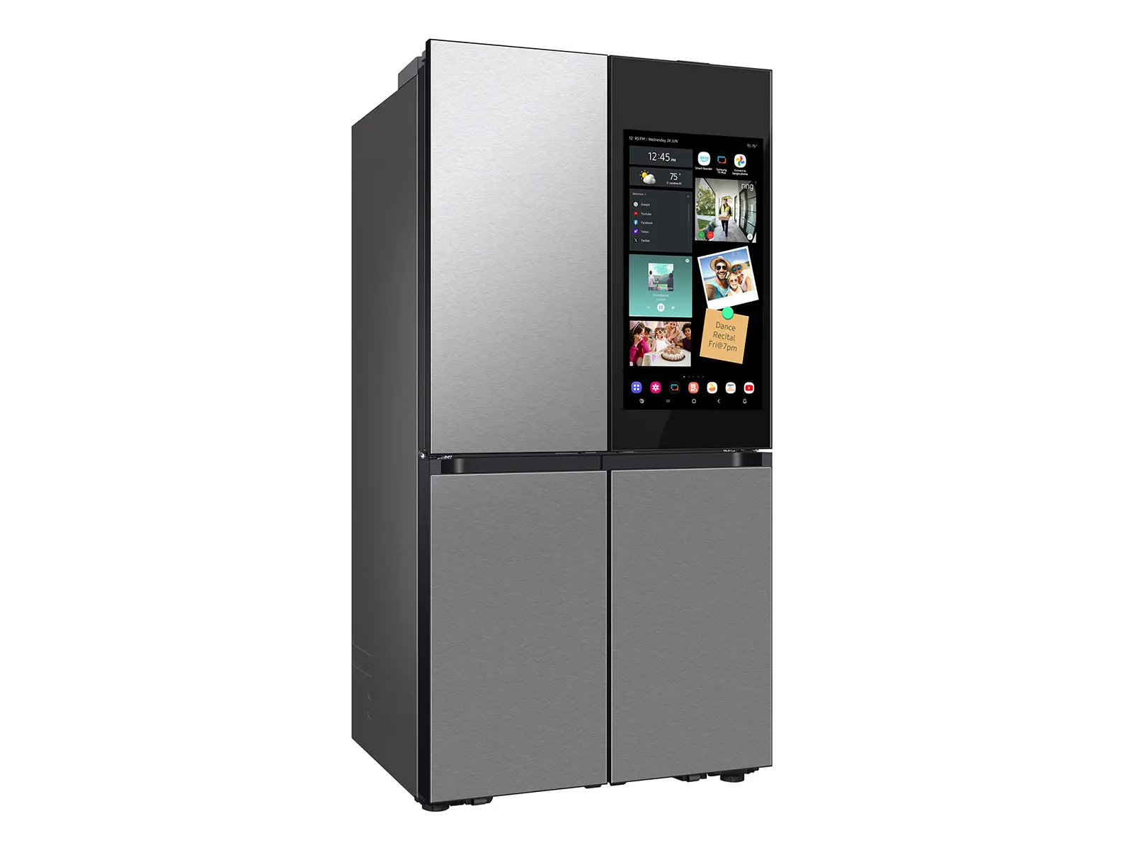 Samsung Bespoke AI 28.6 Cu Ft 4‑Door Flex™ Refrigerator – Stainless Steel with AI Family Hub™+-19